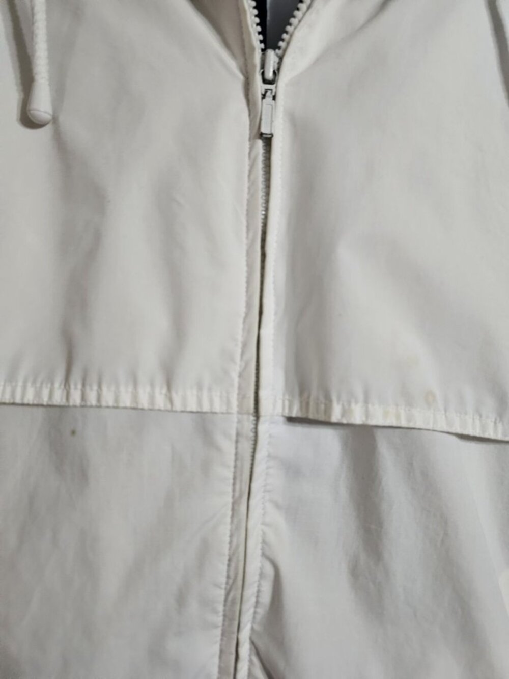 London Fog Mens XL Long Limited Edition Jacket White Navy Gorpcore Archival Rare - Picture 9 of 9